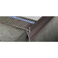 Proterrace Fdp 10 Mm Profilo Antracite Goffrato Barre 2.7 Ml.