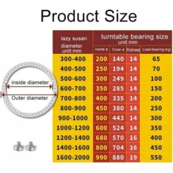 Cuscinetto Per Piattaforma Girevole In Metallo, Base Rotonda Girevole, Girevole A 360°, Cuscinetti A Sfera A Fila Singola, Per Impieghi Gravosi, ø35cm - -Wenko Negozio 94165191 5