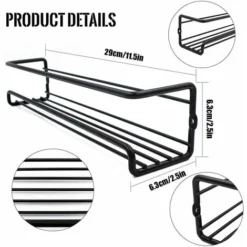 Portaspezie Da Parete In Metallo, 2 Pezzi Portaspezie Da Cucina A Parete-circa 29 × 6 × 6 Cm, Il Set Di Portaspezie Da Cucina A Parete-portaspezie Da Cucina A Parete Nero 9 Portaspezie Da Parete In Metallo, 2 Pezzi Portaspezie Da Cucina A Parete-circa 29 × 6 × 6 Cm, Il Set Di Portaspezie Da Cucina A Parete-portaspezie Da Cucina A Parete Nero -Wenko Negozio 94165593 5