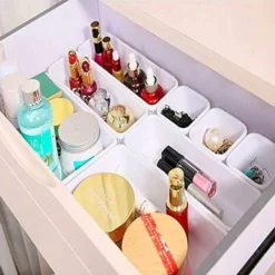 Organizer Per Cassetti Trasparente Divisorio Per Cassetti Vassoio Portaoggetti Con 3 Dimensioni Contenitori Per Posate Gioielli Cosmetici Per Cucina Camera Da Letto Bagno -Wenko Negozio 94285171 3
