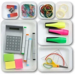 Organizer Per Cassetti Trasparente Divisorio Per Cassetti Vassoio Portaoggetti Con 3 Dimensioni Contenitori Per Posate Gioielli Cosmetici Per Cucina Camera Da Letto Bagno -Wenko Negozio 94285171 4