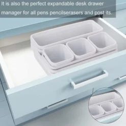 Organizer Per Cassetti Trasparente Divisorio Per Cassetti Vassoio Portaoggetti Con 3 Dimensioni Contenitori Per Posate Gioielli Cosmetici Per Cucina Camera Da Letto Bagno -Wenko Negozio 94285171 5