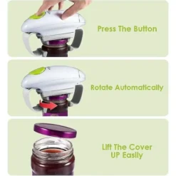 Apriscatole Elettrico, Apriscatole Automatico Per Ristorante Per Anziani Con Artrite, Mani Deboli, Apribottiglie A Mani Libere -Wenko Negozio 94287475 3