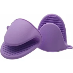 Guanti Da Forno In Silicone Per Uso Istantaneo In Pentola O In Cucina Come Presine O Porta Torte Guanti Da Forno E Presine (viola, 2 Pezzi/set)