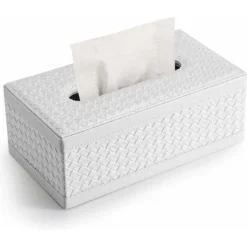 Scatole Per Fazzoletti In Pelle PU, Porta Fazzoletti Rettangolare Per Dispenser Di Fazzoletti Per Auto Domestica