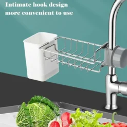 Porta Spugna Per Lavello Da Cucina, Organizer Per Lavello Da Cucina, Contenitore Per Spugne Da 1 Pezzo, Organizer Per Lavello, Cesto Portaoggetti Per Porta Spugne Per Cucina E Bagno -Wenko Negozio 94292704 3