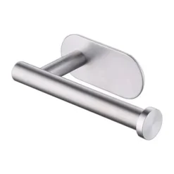 Porta Asciugamani Di Carta Igienica Autoadesivo Per Montaggio A Parete Dispenser Di Rotoli Di Carta Igienica In Acciaio Inossidabile Senza Perforazione Per Cucina Bagno Argento