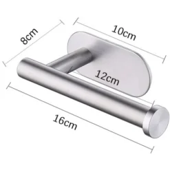 Porta Asciugamani Di Carta Igienica Autoadesivo Per Montaggio A Parete Dispenser Di Rotoli Di Carta Igienica In Acciaio Inossidabile Senza Perforazione Per Cucina Bagno Argento -Wenko Negozio 94723098 5