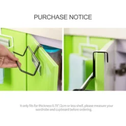 Portasciugamani Da Cucina Sopra L'armadio, Strofinacci Multiuso, Portaoggetti In Ferro, Da Appendere All'interno O All'esterno Della Porta Per Asciugamani, Strofinacci -Wenko Negozio 94914240 4