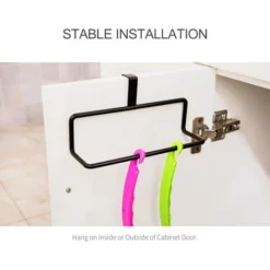 Portasciugamani Da Cucina Sopra L'armadio, Strofinacci Multiuso, Portaoggetti In Ferro, Da Appendere All'interno O All'esterno Della Porta Per Asciugamani, Strofinacci -Wenko Negozio 94914240 5