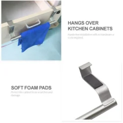 Portasciugamani Sopra Le Ante Dell'armadio Portasciugamani Asciugamano Da Bagno Appendiabiti Portasciugamani Porta Asciugamani Da Cucina Mensola Porta Asciugamani -Wenko Negozio 94914337 2