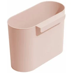 Pattumiera Da Cucina, Da Parete, Per Casa, Bagno, Soggiorno, Armadietto, Piccola Pattumiera Da Scrivania Senza Coperchio (rosa Chiaro)
