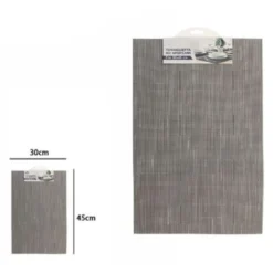 Trade Shop - Tovaglietta Tovagliette Americana Colazione Cucina 30 X 45cm Grigio Chiaro 72290