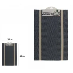 Trade Shop - Tovaglietta Tovagliette Colazione Americana Cucina Tavola 30x45cm 72288 Grigia