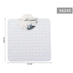 Trade Shop - Tappeto Tappetino Per Lavello Lavandino Quadrato Cucina 30x30cm Bianco 56245