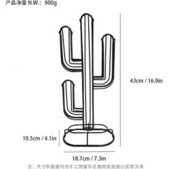 Portacapsule Caffè Nespresso Cialde Cactus Metallo Oro Dorato Capacità 48 Capsule -Wenko Negozio 95526853 3