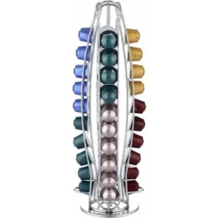 Porta Capsule Di Caffè Compatibile Con Nespresso (40 X Capsule) - Supporti Per Capsule Di Caffè Classiche Nespresso - Supporto Girevole
