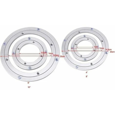 Giradischi, Giradischi TV Giradischi Con Cuscinetti A Sfera Giradischi Giradischi TV Giradischi Girevole Con Cuscinetti A Sfera (4 Pollici) 2 Giradischi, Giradischi TV Giradischi Con Cuscinetti A Sfera Giradischi Giradischi TV Giradischi Girevole Con Cuscinetti A Sfera (4 Pollici) - immagine 2