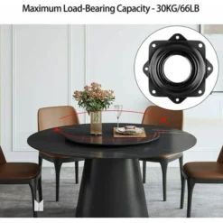 Giradischi Con Cuscinetti Quadrati 4 Pezzi (nero) -Wenko Negozio 95752124 5