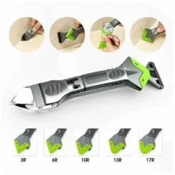 Piastra Per Fughe In Silicone 5 In 1, Nuovo Raschietto Per Angoli Per Colla Per Vetro Per Calafataggio, Raschietto Per Fughe Per Sigillante Siliconico -Wenko Negozio 95787947 5