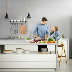 Portaspezie, Mensola Da Cucina A Parete Senza Foratura Portaspezie Con 8 Ganci Rimovibili, Può Posizionare Spezie, Appendere Spatole, Cucchiai E Altri Utensili Da Cucina -Wenko Negozio 95788675 5