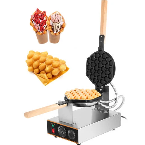 VEVOR Piastra Per Waffle Elettrica 1400W, Macchina Per Waffle AllUovo 30-300℃, Waffle Maker Commerciale Antiaderente 225x330x250mm, Macchina Piastra Per Eggettes Di Hong Kong, Con Manici In Legno 1 VEVOR Piastra Per Waffle Elettrica 1400W, Macchina Per Waffle AllUovo 30-300℃, Waffle Maker Commerciale Antiaderente 225x330x250mm, Macchina Piastra Per Eggettes Di Hong Kong, Con Manici In Legno