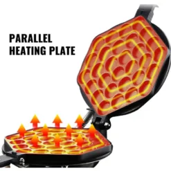 VEVOR Piastra Per Waffle Elettrica 1400W, Macchina Per Waffle AllUovo 30-300℃, Waffle Maker Commerciale Antiaderente 225x330x250mm, Macchina Piastra Per Eggettes Di Hong Kong, Con Manici In Legno 8 VEVOR Piastra Per Waffle Elettrica 1400W, Macchina Per Waffle AllUovo 30-300℃, Waffle Maker Commerciale Antiaderente 225x330x250mm, Macchina Piastra Per Eggettes Di Hong Kong, Con Manici In Legno -Wenko Negozio 95860600 4