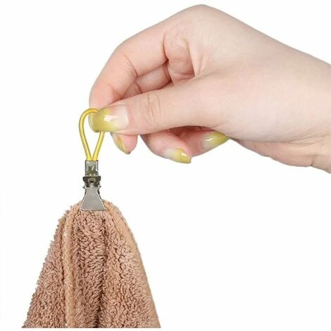 25 Pezzi Di Clip Per Asciugamani Da Cucina, Clip Per Strofinacci Da Cucina, Ganci Per Grucce Per Armadietti Da Bagno Cucina Domestica, 5 Colori 3 25 Pezzi Di Clip Per Asciugamani Da Cucina, Clip Per Strofinacci Da Cucina, Ganci Per Grucce Per Armadietti Da Bagno Cucina Domestica, 5 Colori - immagine 3