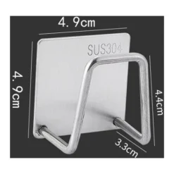 Porta Spugna Cucina Porta Lavello Porta Spugna Autoadesiva In Acciaio Inox Lavello Per Spugne Pennello Coperchio Pentola Strofinaccio 4 Pezzi Nero -Wenko Negozio 96150436 5