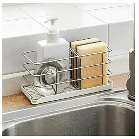 Lavello Da Cucina Multifunzionale In Acciaio Inossidabile 304 Porta Spugna Lavello Organizzatore Scolapiatti Portasapone Piastra Appesa Regolabile Gancio Adesivo 2 Lavello Da Cucina Multifunzionale In Acciaio Inossidabile 304 Porta Spugna Lavello Organizzatore Scolapiatti Portasapone Piastra Appesa Regolabile Gancio Adesivo - immagine 2