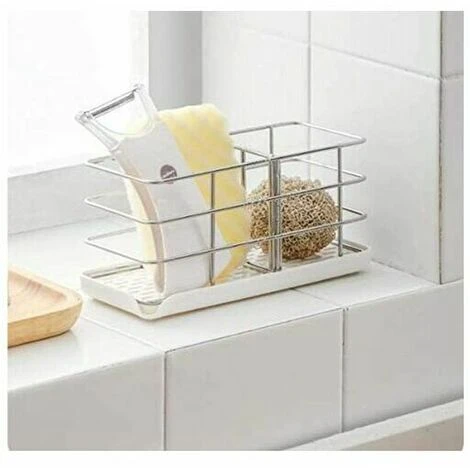Lavello Da Cucina Multifunzionale In Acciaio Inossidabile 304 Porta Spugna Lavello Organizzatore Scolapiatti Portasapone Piastra Appesa Regolabile Gancio Adesivo 4 Lavello Da Cucina Multifunzionale In Acciaio Inossidabile 304 Porta Spugna Lavello Organizzatore Scolapiatti Portasapone Piastra Appesa Regolabile Gancio Adesivo - immagine 4