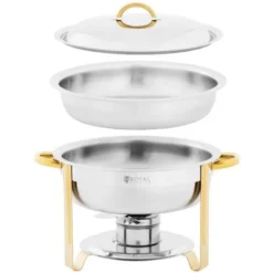 Scaldavivande Chafing Dish Rotondo 4,5 L 1 Cella A Combustibile -Wenko Negozio 96691377 4