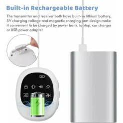 Orologio Wireless Per Addestramento Del Vasino Con Allarme Per Enuresi Notturna Con Cinturino Per Bambini Cura Degli Anziani 40M Portata Effettiva Vibrazione/Suono/Vibrazione + Suono Promemoria 30min/ 9 Orologio Wireless Per Addestramento Del Vasino Con Allarme Per Enuresi Notturna Con Cinturino Per Bambini Cura Degli Anziani 40M Portata Effettiva Vibrazione/Suono/Vibrazione + Suono Promemoria 30min/ -Wenko Negozio 96717386 5