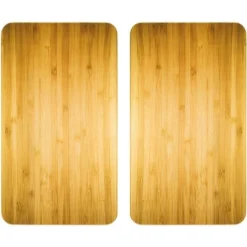 Glasabdeckplatte Universal Holz-Optik, 2er Set WENKO