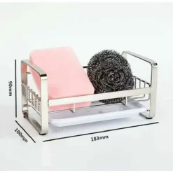 Portaspugna, Portaspugna Portaoggetti Per Lavello In Acciaio Inossidabile 304, Organizer Per Lavello Da Cucina Con Vassoio Raccogligocce In Spugna Rimovibile, Per Spugna Da Cucina Da Appoggio 8 Portaspugna, Portaspugna Portaoggetti Per Lavello In Acciaio Inossidabile 304, Organizer Per Lavello Da Cucina Con Vassoio Raccogligocce In Spugna Rimovibile, Per Spugna Da Cucina Da Appoggio -Wenko Negozio 97074064 4