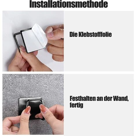 Set Di 2 Porta Spugne Autoadesive Per Cucina, Montaggio Senza Fori, Acciaio Inossidabile, Antiruggine E Impermeabile, Nero 3 Set Di 2 Porta Spugne Autoadesive Per Cucina, Montaggio Senza Fori, Acciaio Inossidabile, Antiruggine E Impermeabile, Nero - immagine 3