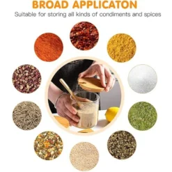 Barattolo Per Spezie In Vetro, Saliera Per Condimento, Scatola In Metallo Con Coperchio E Cucchiaio -Wenko Negozio 97875914 5