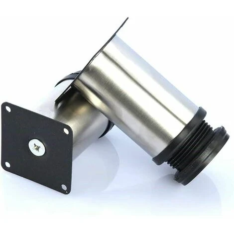 Set Di 8 Gambe Per Mobili, Gambe Regolabili Per Mobili - Metallo Cromato - Altezza Regolabile (totale: 80-95 Mm) 5 Set Di 8 Gambe Per Mobili, Gambe Regolabili Per Mobili - Metallo Cromato - Altezza Regolabile (totale: 80-95 Mm) - immagine 5