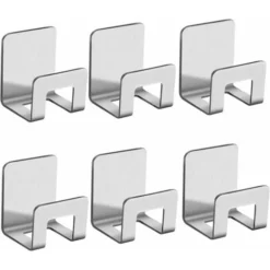 6 Pezzi Porta Spugne Ad Asciugatura Rapida Senza Foratura Porta Spugna Da Cucina Porta Spugna In Acciaio Inossidabile Autoadesivo, Acciaio Inossidabile Impermeabile Per Lavello Della Cucina