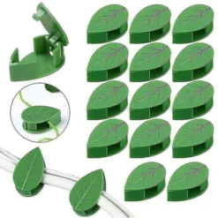 Gancio Da Parete In Rattan Con Clip Invisibile Per Piante Rampicanti (a Forma Di Foglia, 10 Pezzi)