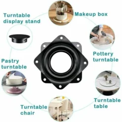 Giradischi A 360 Gradi Giradischi In Metallo Girevole A Sfera Sedia Da Tavolo Divano TV -Wenko Negozio 98129184 4