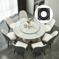 Giradischi A 360 Gradi Giradischi In Metallo Girevole A Sfera Sedia Da Tavolo Divano TV -Wenko Negozio 98129184 5