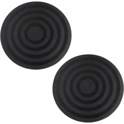 Giradischi TV A 360°, Giradischi Rotondo Universale Da 20 Cm Con Cuscinetti A Sfera In Acciaio, Vassoio Girevole In 2 Pezzi Per Monitor, Gadget Da Cucina, Progetti Artigianali, Piante Bonsai,Nero