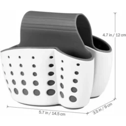 Porta Spugne Lavello Rack Cucina Bagno Gadget (Bianco) -Wenko Negozio 98131848 4