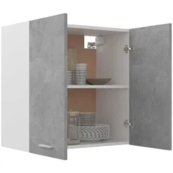 Nova Armadio Sospeso Da Cucina Con 2 Ante Disponibili In Vari Colori 60x31x60cm Colore : Cemento -Wenko Negozio 98439411 4