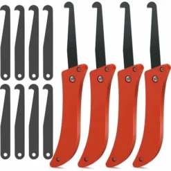 Strumenti Per La Rimozione Della Malta Strumento Per Calafataggio Pieghevole Coltello Per La Pulizia Della Malta Per Stucco 4 Pezzi Strumenti Con 8 Lame Di Ricambio Per La Rimozione Della Malta
