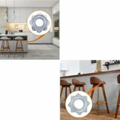 Lazy Piastra Girevole Cuscinetto Quadrato Piastra Girevole Cuscinetto Rotante Piastra Girevole In Metallo Cuscinetto Rotante 3 Pollici Per Tavolo Sedia TV Divano Sedia 4 Pezzi -Wenko Negozio 99776662 4