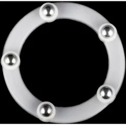 Set Di 4 Staffe Rotanti Girevoli Di 2 Mensole Angolari Per Mobili Da Cucina A Forma Di Anello Con Cuscinetti A Sfera In Acciaio Bianco -Wenko Negozio 99784631 4